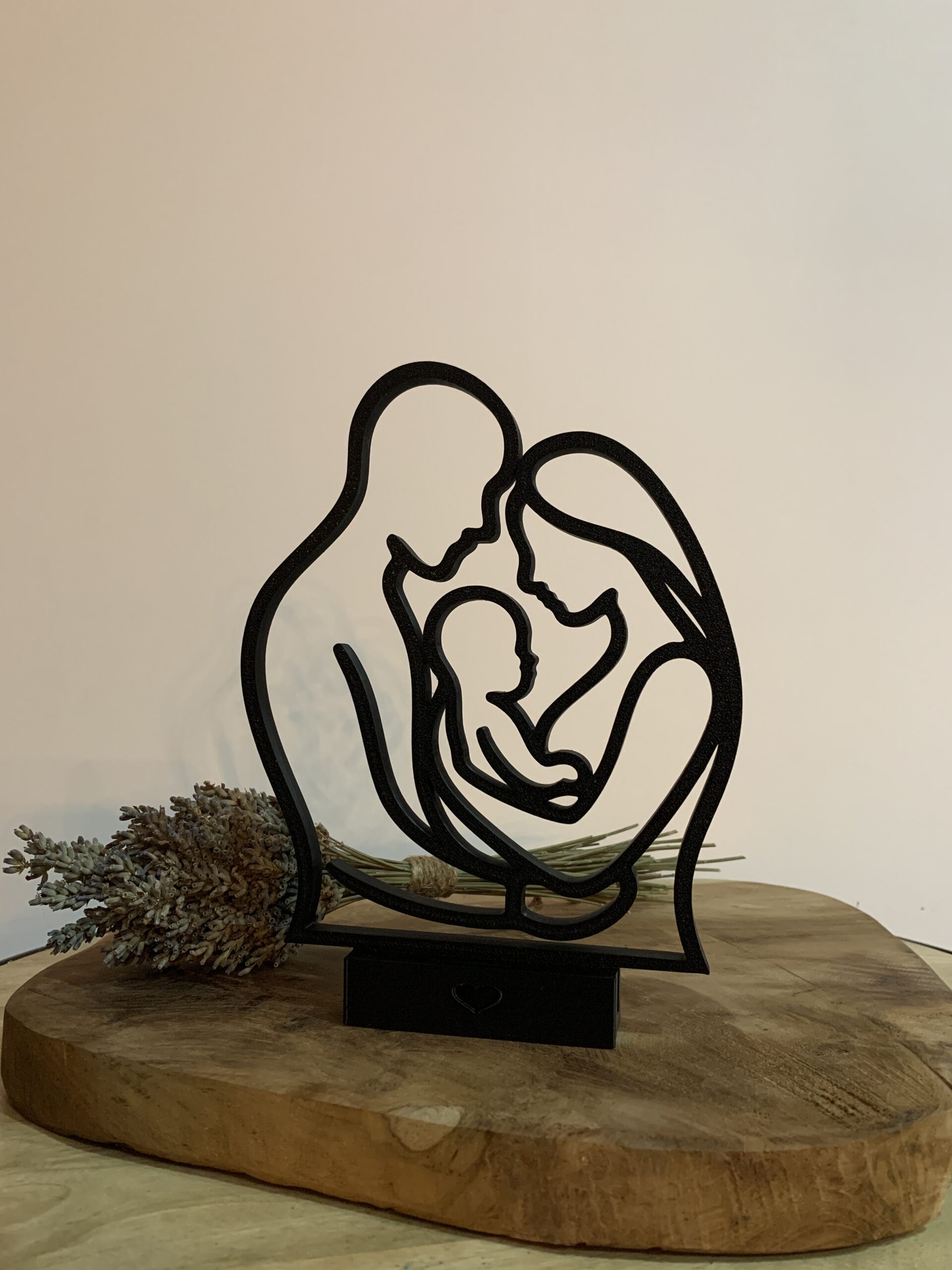 Silhouette Couple - 1 enfant